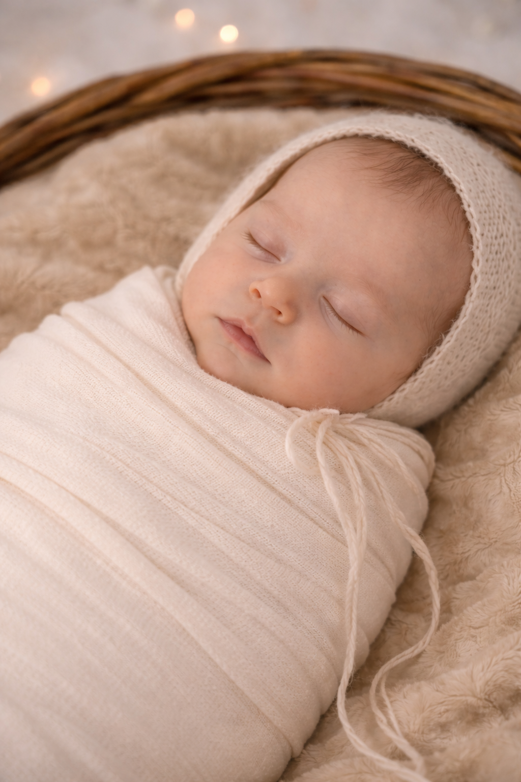 Beba spava mirno - nežna fotografija novorođenčeta