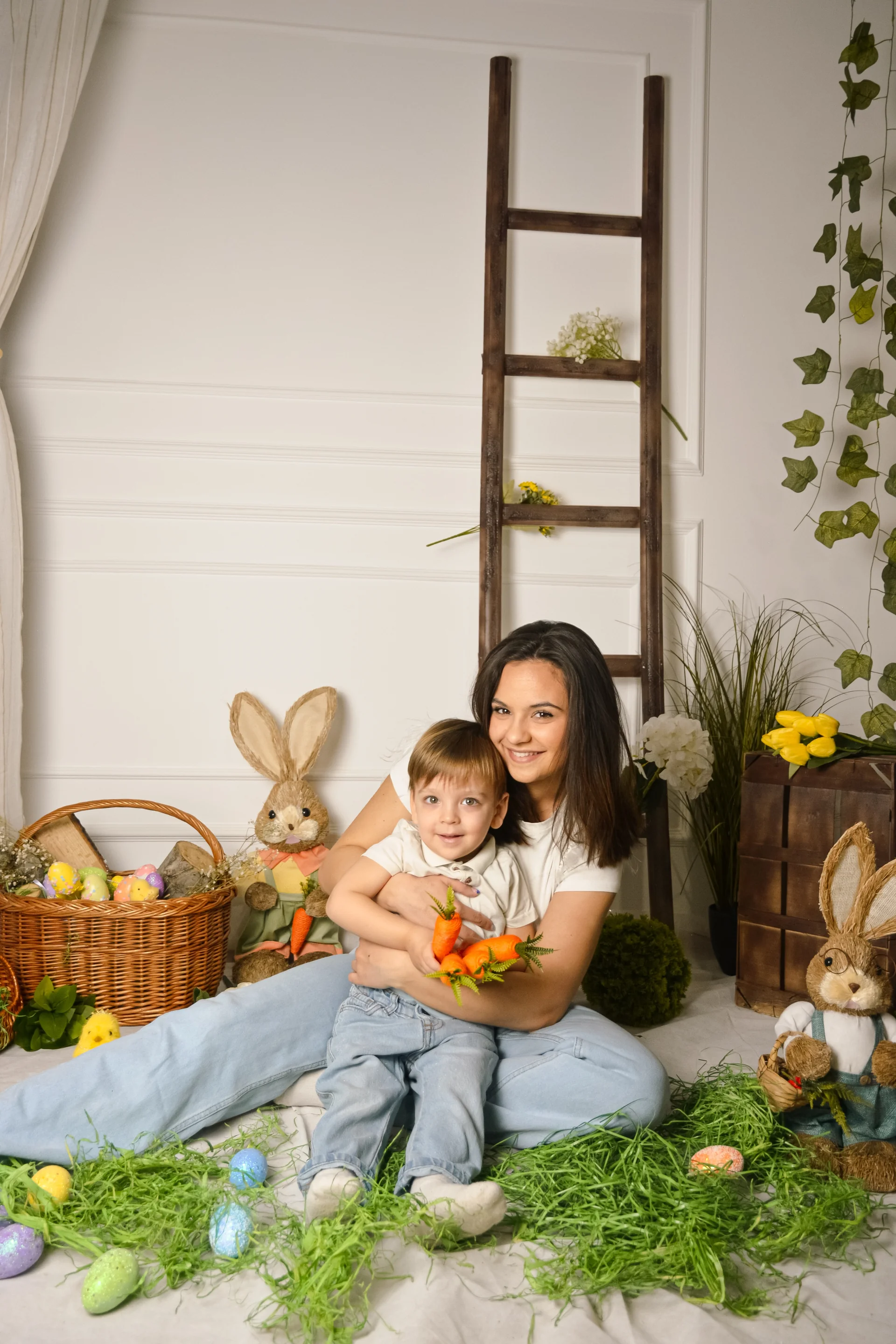 Uskršnje fotografisanje dece u studiju Pančevo